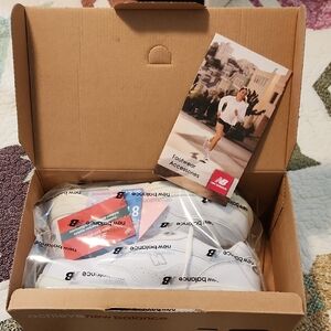 New Balance White Athletic Shoes